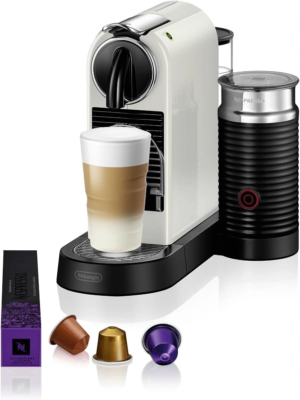Cafetera Nespresso Citiz DeLonghi EN267.WAE, Extracci¨®n Avanzada, 1710W, 1L, Blanco