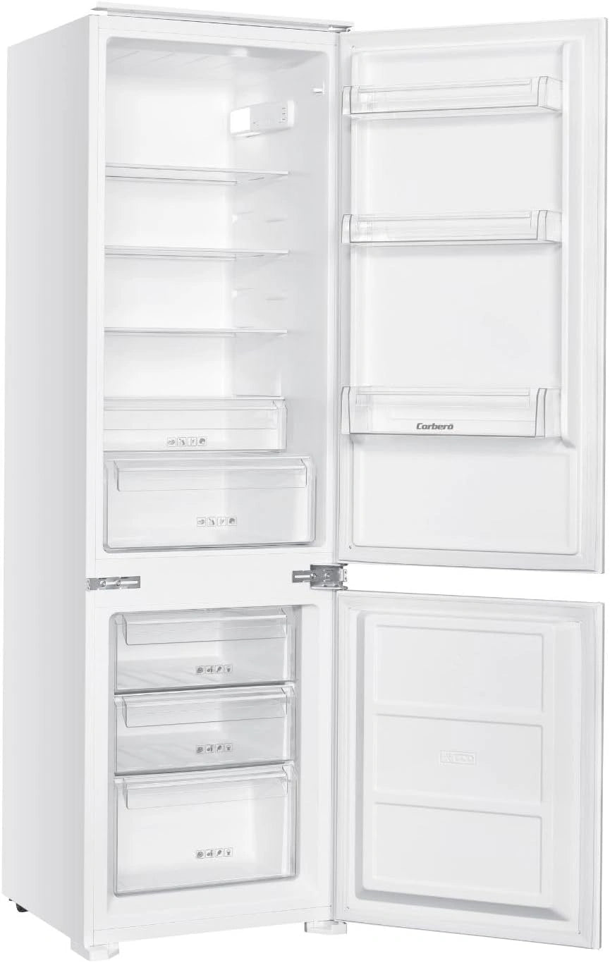 Frigor¨ªfico Combi Integrable Corber¨® 249L, CCH177CINTEG, Est¨¢tico, 178 cm, LED, Cristal, Caj¨®n Crisper, Blanco