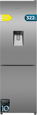 Frigor¨ªfico Combi Cecotec 322L con Dispensador de Agua, Multi Airflow, HumidityFlex