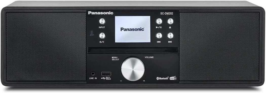 Sistema Micro Hi-Fi Panasonic SC-DM202EG-K con Bluetooth y CD