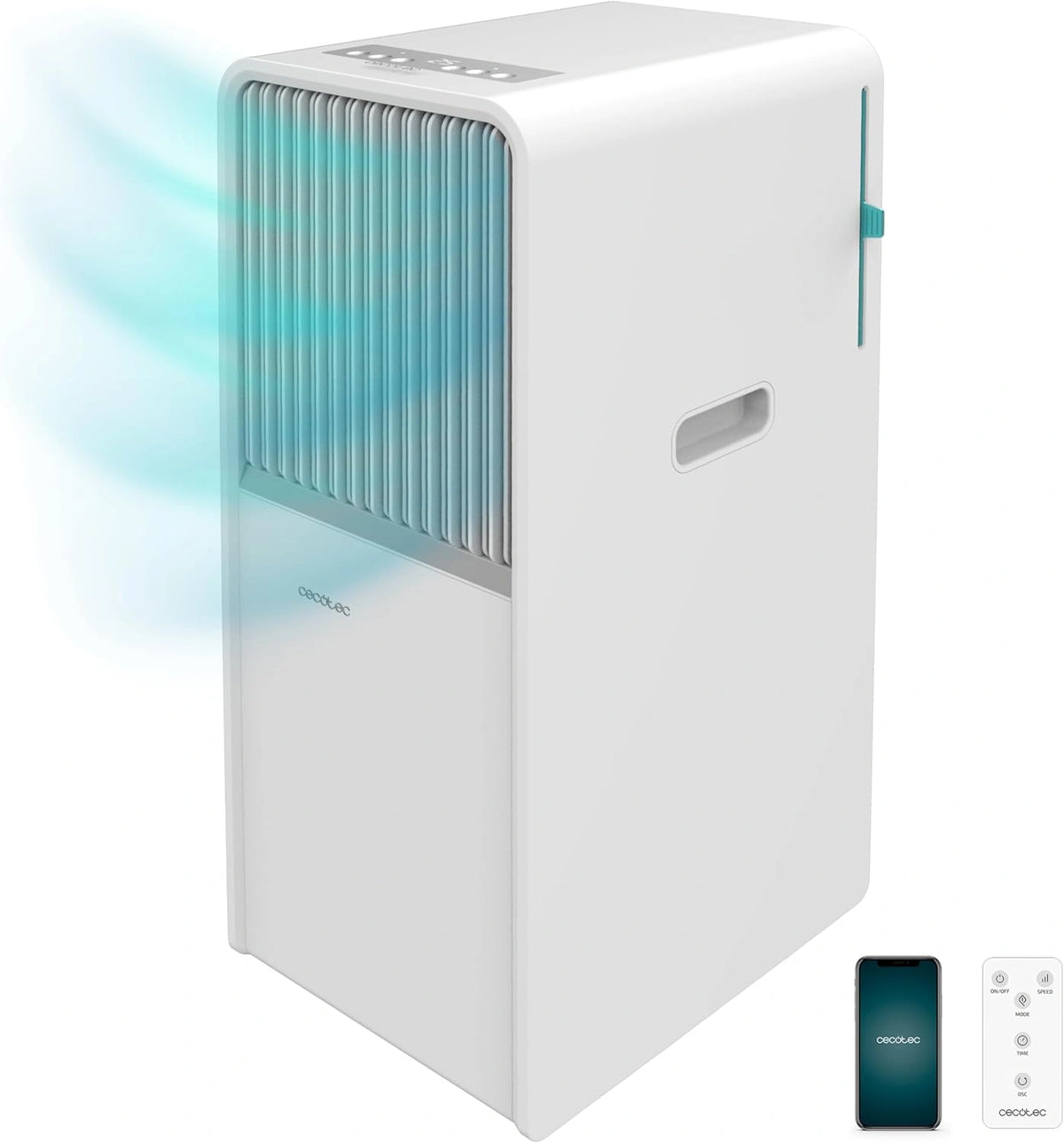 Climatizador Port¨¢til Cecotec 7000 BTU con Wifi y Control Remoto, Blanco