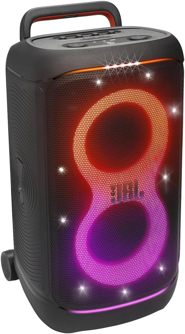 Altavoz Bluetooth JBL Partybox 520, 15 horas de m¨²sica, luces din¨¢micas, resistente al agua IPX4, conexi¨®n m¨²ltiple, potenciador de sonido, entrada de micr¨®fono, color negro