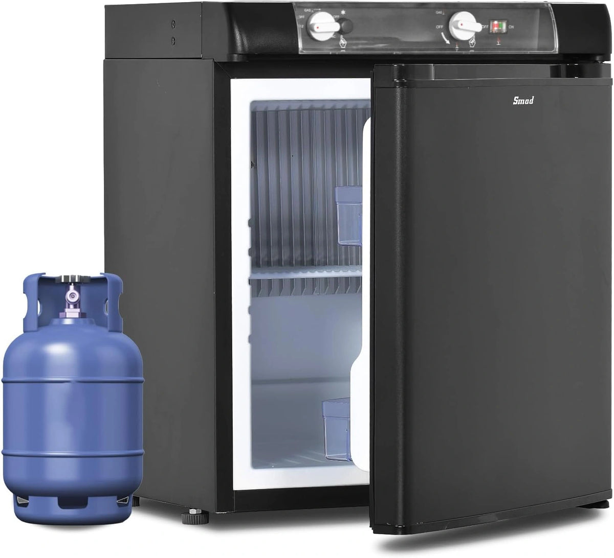 Frigor¨ªfico Trivalente Smad 40L, Gas/12V/230V, Ideal para Camping y Veh¨ªculos
