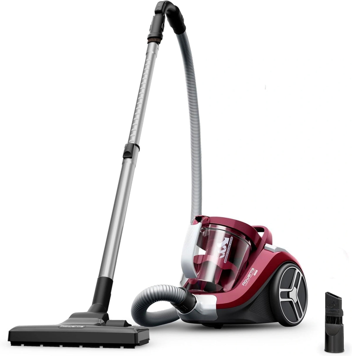 Rowenta Compact Power Cyclonic XXL - Aspiradora sin Bolsa, Motor Eficiente, Filtro de 3 Niveles, Dep¨®sito 2,5 L, Dise?o Compacto, Modelo RO4B23