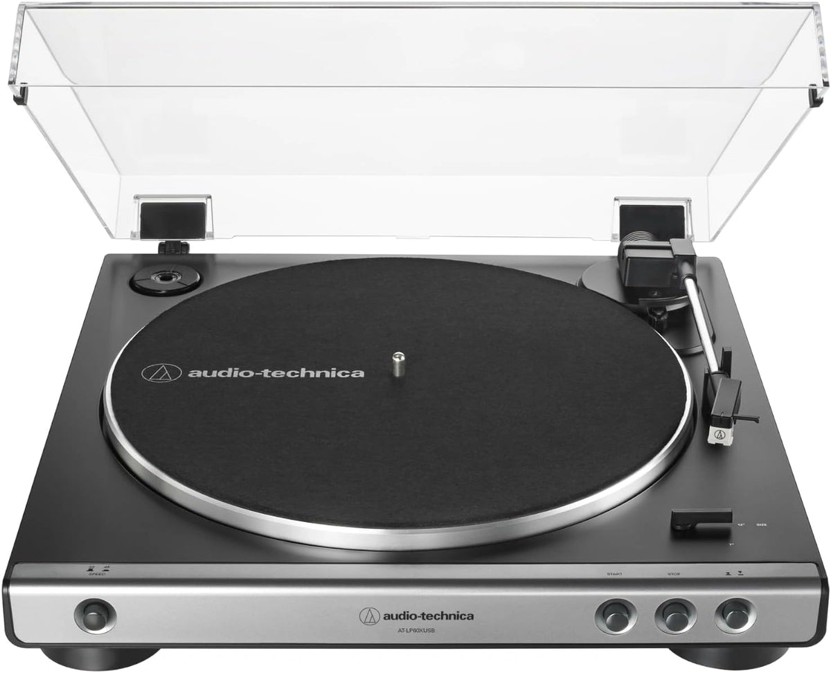 Tocadiscos Est¨¦reo Autom¨¢tico Audio-Technica LP60XUSBGM con Conexi¨®n USB y Acabado Gunmetal