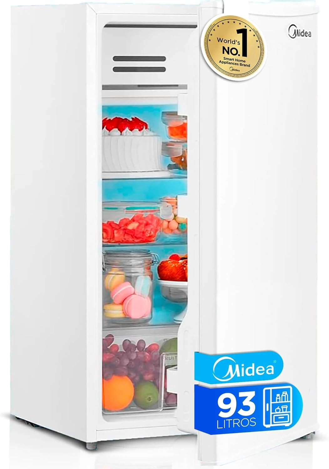 Midea Mini Frigor¨ªfico 93L - Compacto y Silencioso, Ideal para Hogar y Oficina