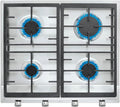 Placa de Gas TEKA 60cm, 4 Quemadores Eficientes, Autoencendido, Seguridad con Termopar, Parrillas de Fundici¨®n, Modelo EX 60.1 4G NAT