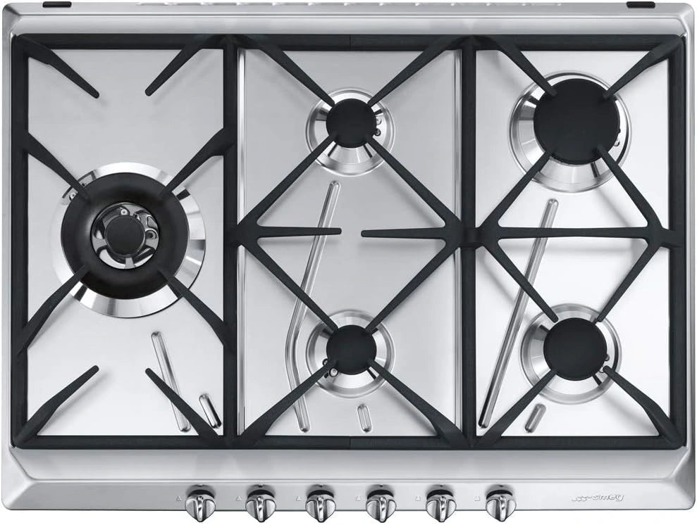 Placa de Gas SMEG SRV575GH5 de Acero Inoxidable