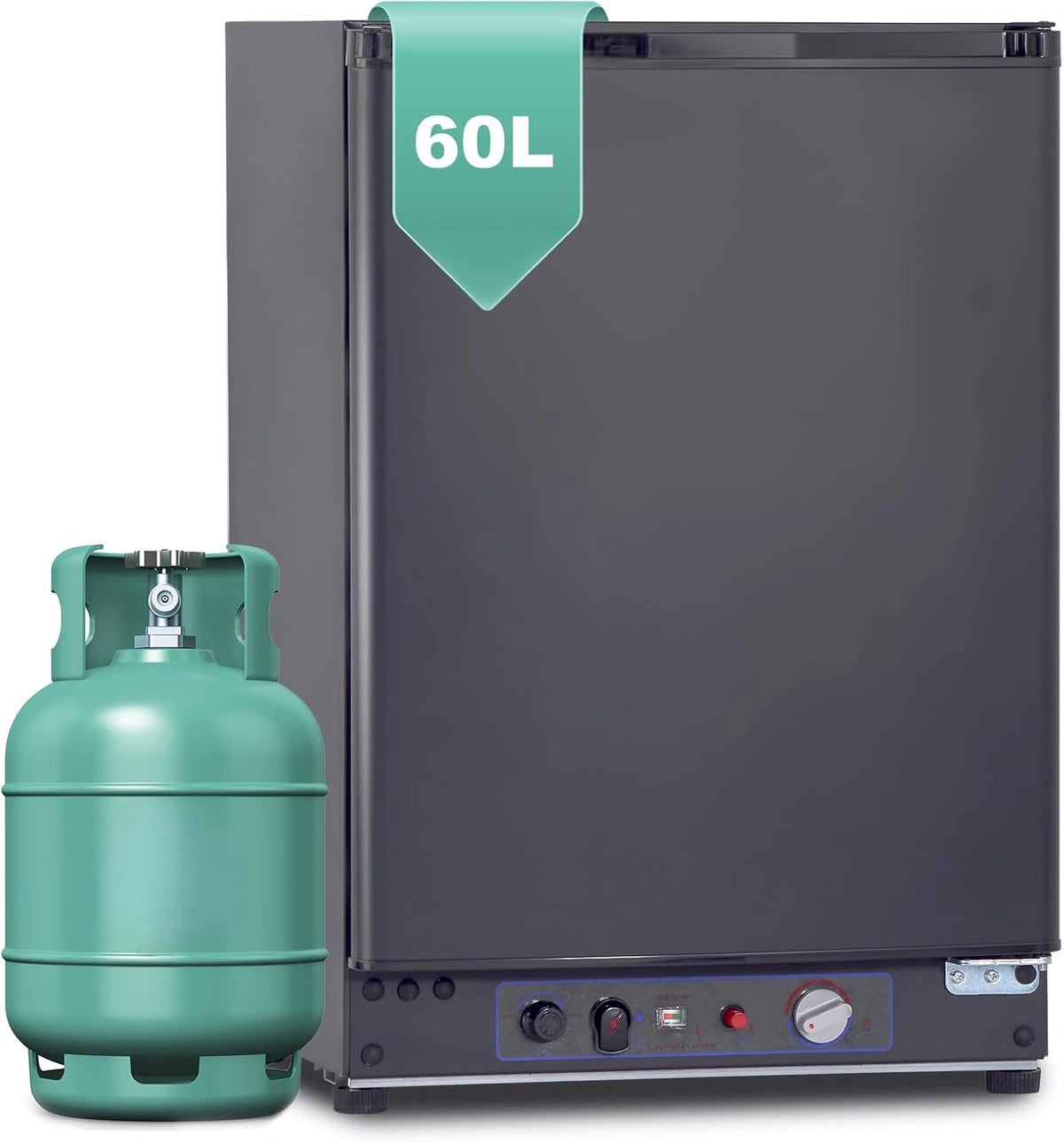 Minibar Trivalente SMETA 60L para Veh¨ªculos y Barcos, Silencioso y Compacto, Negro