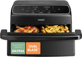 Freidora de Aire Cosori Dual Blaze 8,6L, Resistencia Doble, Sin PFAS, Cesta Dual con Divisor, Multicocina 6 en 1, 2700W