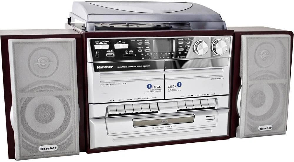 Minicadena K?rcher KA 320 con CD, Doble Pletina y Tocadiscos