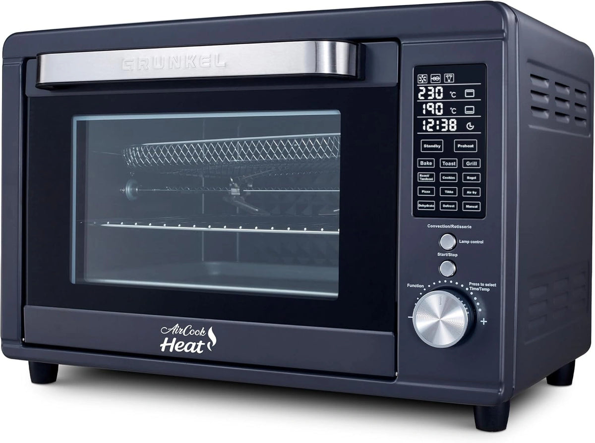 Horno El¨¦ctrico 40L con Freidora de Aire, 2000W, 12 Programas, Grunkel