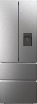 Haier Frigor¨ªfico Puerta Francesa 70cm, 477L, Inox, WIFI, Dispensador de Agua