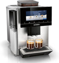 Siemens Cafetera Autom¨¢tica EQ900 Plus, 36 Especialidades de Caf¨¦, Molienda Personalizada, Control por App, Pantalla T¨¢ctil, Acero Inoxidable