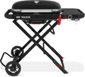 Weber Traveler 2026: Barbacoa de Gas Port¨¢til con Ruedas, Term¨®metro y Bloqueo de Tapa