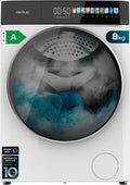 Lavadora Secadora Cecotec 8/5Kg Inverter, 1400 rpm, 11 Programas, Pantalla 10.3"