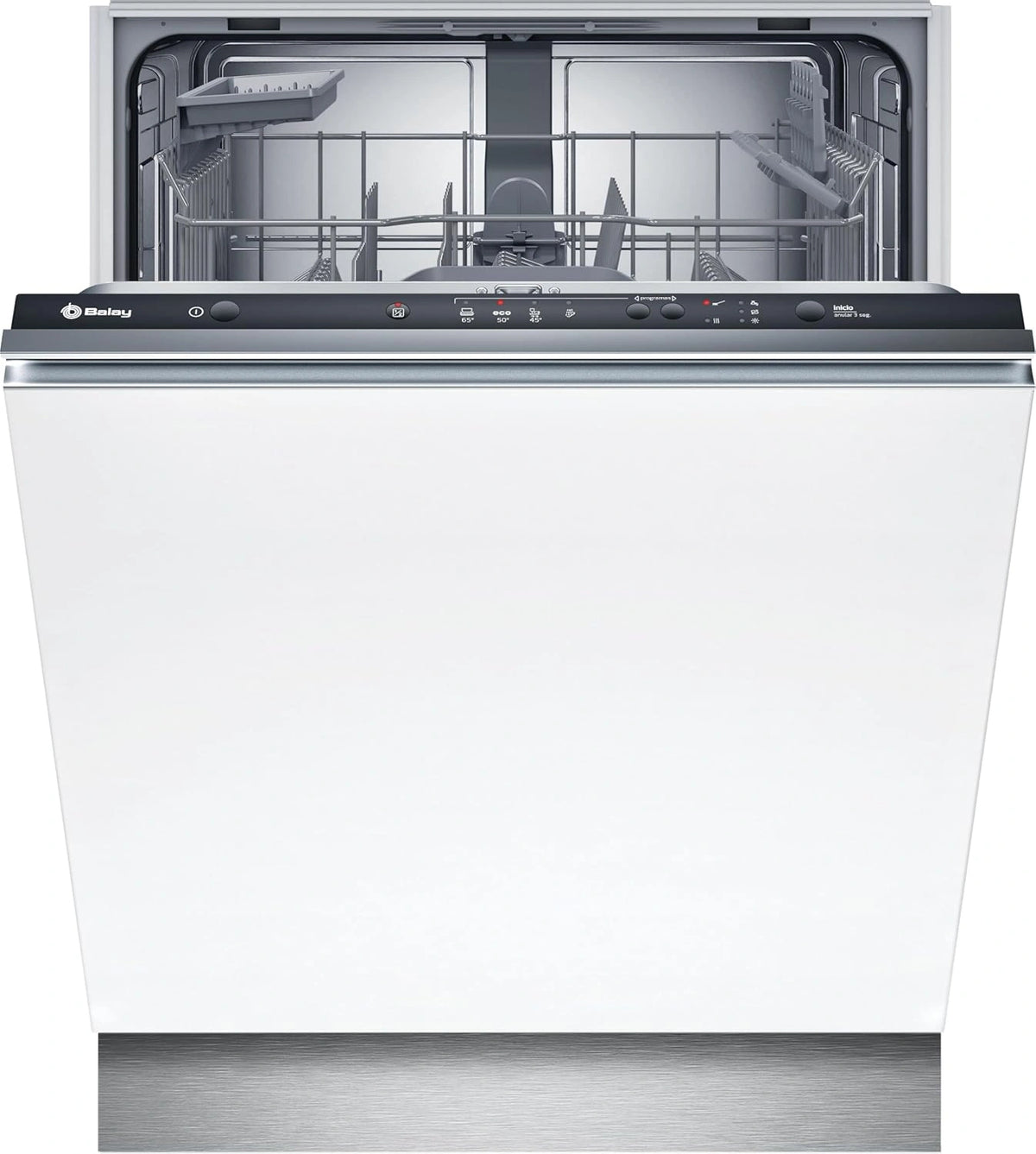 Lavavajillas Integrado Balay de 60 cm, 12 Cubiertos, Funci¨®n Media Carga, Programa R¨¢pido y Silencioso