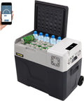 VEVOR Nevera Termoel¨¦ctrica Port¨¢til 40L con Pantalla LCD para Coche y Viajes