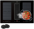 Placa de inducci¨®n Klarstein con extractor integrado de alta eficiencia, 391 m3/h, control t¨¢ctil, clase A