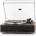 Tocadiscos Bluetooth HiFi Port¨¢til con Altavoces Integrados y Cartucho 33/45 RPM - Acabado en Madera