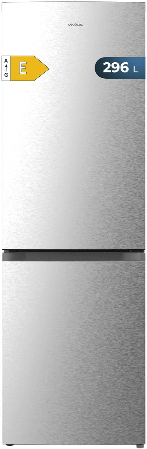 Cecotec Frigor¨ªfico Combi 296L con Tecnolog¨ªa DeFrost, Alta Eficiencia Energ¨¦tica, Iluminaci¨®n LED, Puertas Reversibles y Compartimento para Vegetales