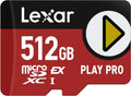 Tarjeta microSDXC Lexar Play Pro 512 GB, UHS-I, C10, U3, V30, A2, 4K y Full-HD, hasta 900 MB/s para Consolas y Dispositivos de Juego