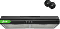 Campana Extractora 60cm Negro, Eficiencia A++, Motor Silencioso, 319m3/h, Acero Inoxidable