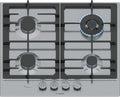 Bosch PCH6A5I90 Serie 6 - Placa de gas con FlameSelect, WOK y parrillas de hierro fundido, 60 cm