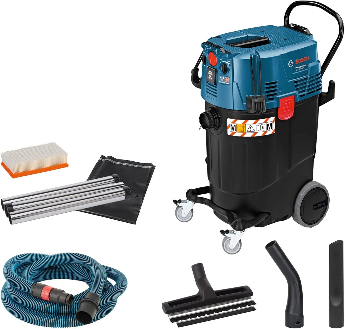 Aspiradora Bosch Profesional para H¨²medo y Seco GAS 55 M AFC con Accesorios