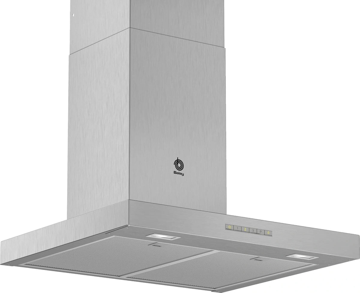 Campana Extractora de Pared Balay, 60 cm, Acero Inoxidable, Iluminaci¨®n LED, 4 Niveles de Potencia