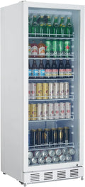 Refrigerador de Bebidas METRO Professional, Puerta de Cristal, 280L, Blanco, LED, 6 Estantes, Cerradura