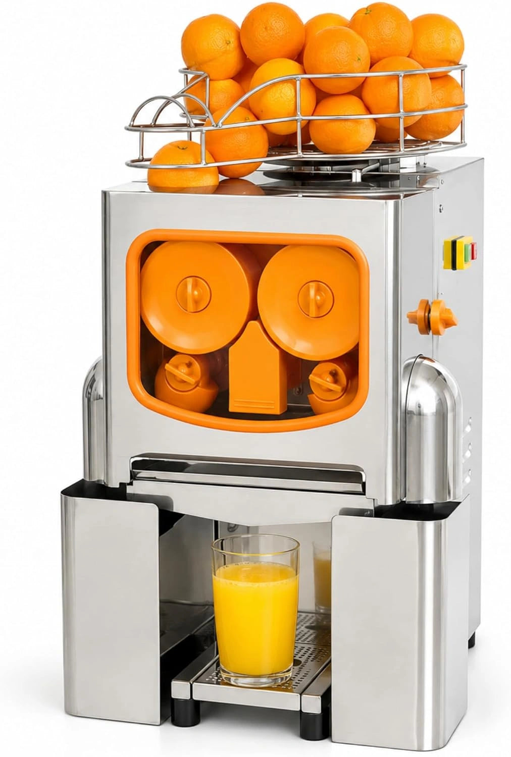 Exprimidor Autom¨¢tico de C¨ªtricos, 120W, Acero Inoxidable, Ideal para Hosteler¨ªa