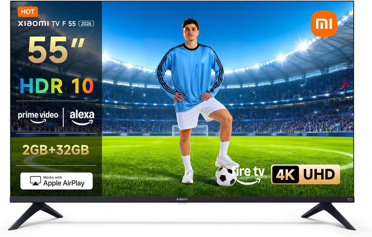 Televisor Xiaomi F 55" UHD 4K, Smart con Fire OS 8 y Alexa