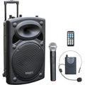 Altavoz Port¨¢til Ibiza 15'' con Micr¨®fonos VHF y Trolley