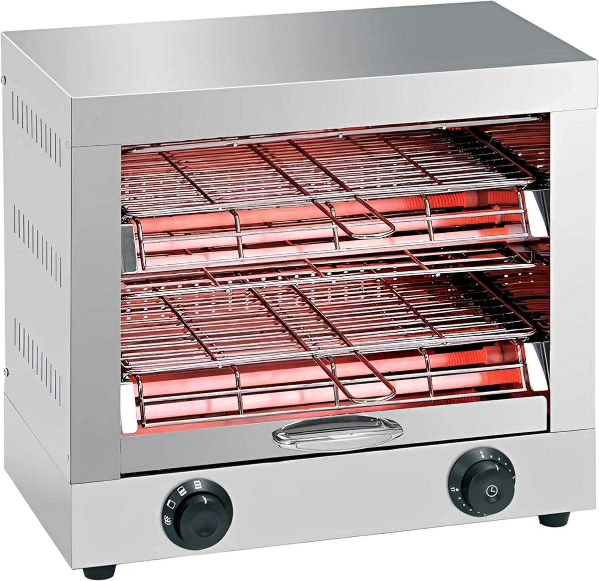 Tostadora El¨¦ctrica de Doble Piso en Acero Inoxidable para Hosteler¨ªa