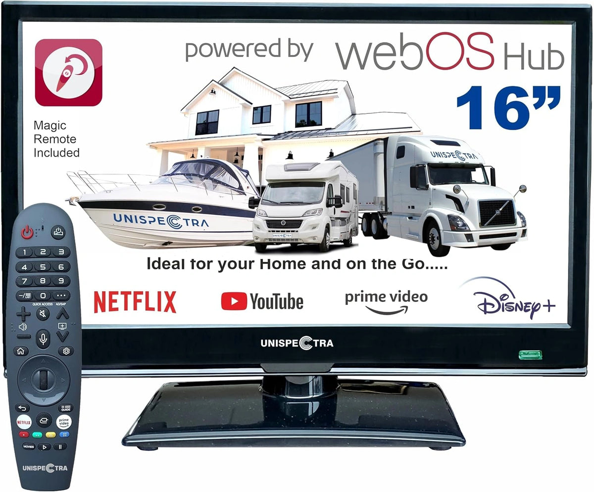 Televisor Smart 16 Full HD 12V/24V para Veh¨ªculos con webOS y TDT