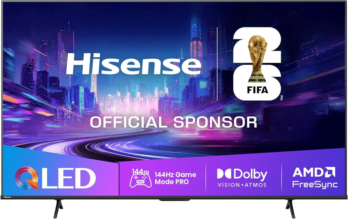 Hisense 85E7Q Pro - Televisor QLED Inteligente, 85 Pulgadas, 144Hz para Juegos, Freesync Premium, Dolby Vision y Atmos