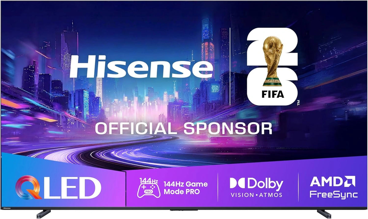 Hisense 100E7Q Pro - Smart TV QLED 100", Gaming 144Hz, FreeSync, Dolby Vision, Sonido Hi-Concerto