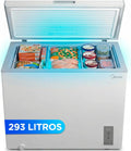 Congelador Horizontal MIDEA 293L Convertible a Frigor¨ªfico, Inverter, Control Electr¨®nico, Cestas con Asa, Silencioso 41dB