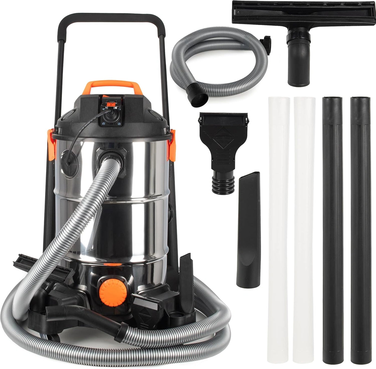 Aspirador de Lodo para Estanques COIL, 35L, Potente Succi¨®n de 18 KPa, Bomba 600W, 1400W