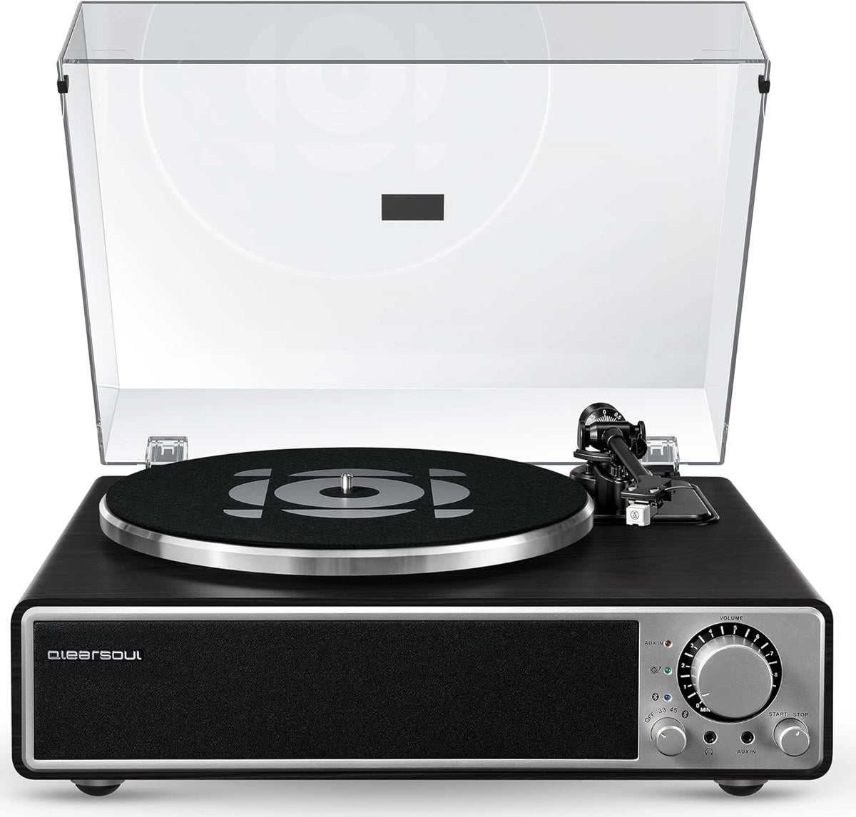 Reproductor de Vinilos Todo-en-Uno con Bluetooth y Altavoces Integrados
