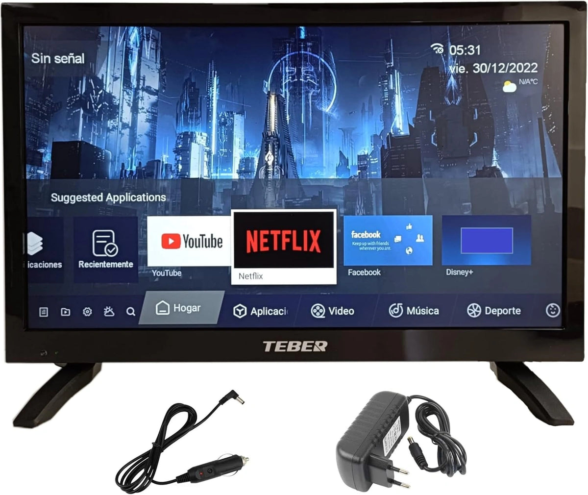 Televisor Inteligente 18,5'' Full HD Android 11 - Vers¨¢til y Pr¨¢ctico para Multitud de Espacios