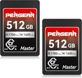 Tarjeta CFexpress Tipo A 512GB Pergear Master Series, Lectura 1780 MB/s, Escritura 1600 MB/s, Compatible 4K 120P y 8K 30P (Pack de 2)