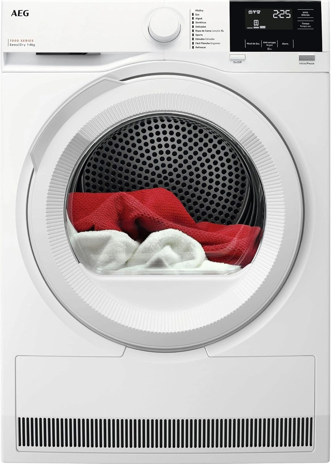 Secadora AEG Serie 7000 SensiDry 8 kg, Bomba de Calor, Bajo Consumo
